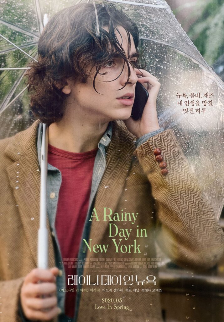 A Rainy Day In New York Timothée Chalamet Coat